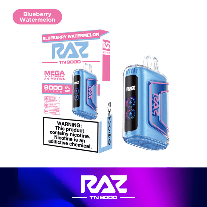 9000 Puff Capacity RAZ 2 TN9000 – Reliable Performance for Daily Vapers.