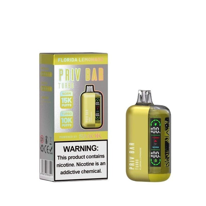 SMOK PRIV Bar Turbo Disposable – Pre-Filled with Premium E-Liquid for Consistent Taste.