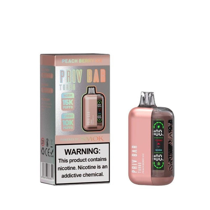 SMOK PRIV Bar Turbo – Ideal Starter Vape for Beginners with 15000 Puff Capacity.