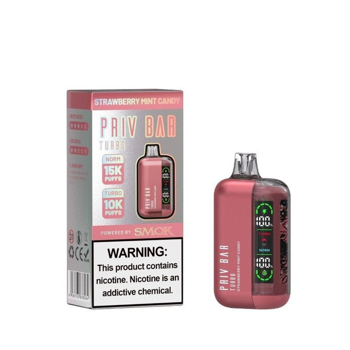 Sleek and Modern SMOK PRIV Bar Turbo – Stylish Design with High-Performance Features.