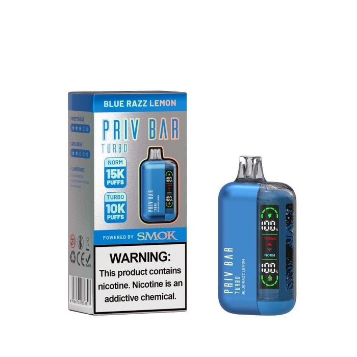 SMOK PRIV Bar Turbo – Compact Device with 15000 Puffs for Long-Lasting Performance.
