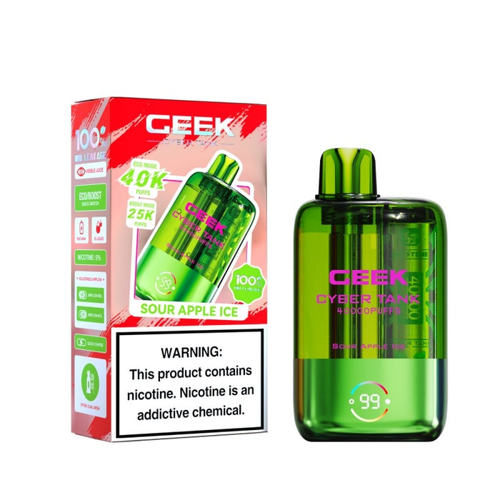 High-capacity Ceek Cyber 40K disposable vape pen with ECO and Boost vaping modes – Shop online