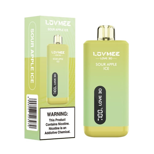 Compact and rechargeable LOVMEE Love 30K disposable vape for on-the-go vaping.
