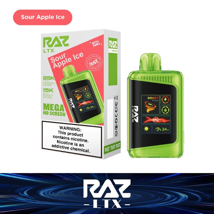 RAZ LTX 25K Disposable Vape with 16mL pre-filled e-juice for extended vaping pleasure.