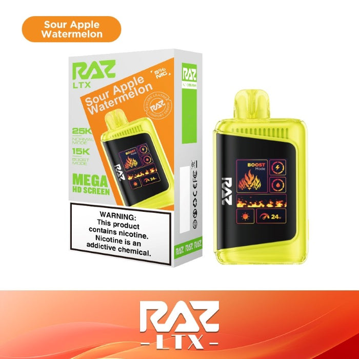RAZ LTX 25K Disposable Vape with MTL vaping for a smooth and satisfying experience.