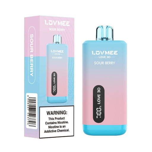 LOVMEE Love 30K disposable vape with USB Type-C fast charging for convenience.