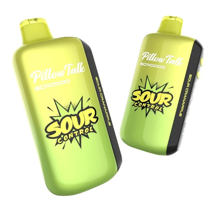 Sleek and stylish Pillow Talk Sour Control SC40000 vape featuring bold sour flavors – available at VapeNear.