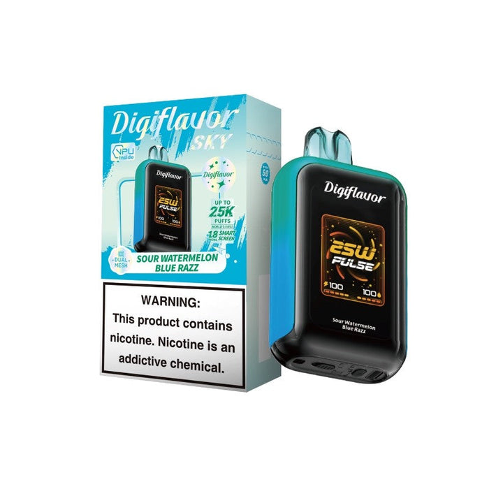 Digiflavor Sky 25K Disposable Vape – Enjoy 25,000 puffs, adjustable airflow, and rich flavor with dual mesh coils. Explore premium vapes at VapeNear.