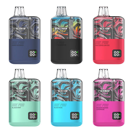 Spaceman 10K Pro Disposable Vape Kit with 10,000 puffs and 16mL e-liquid capacity at VapeNear.