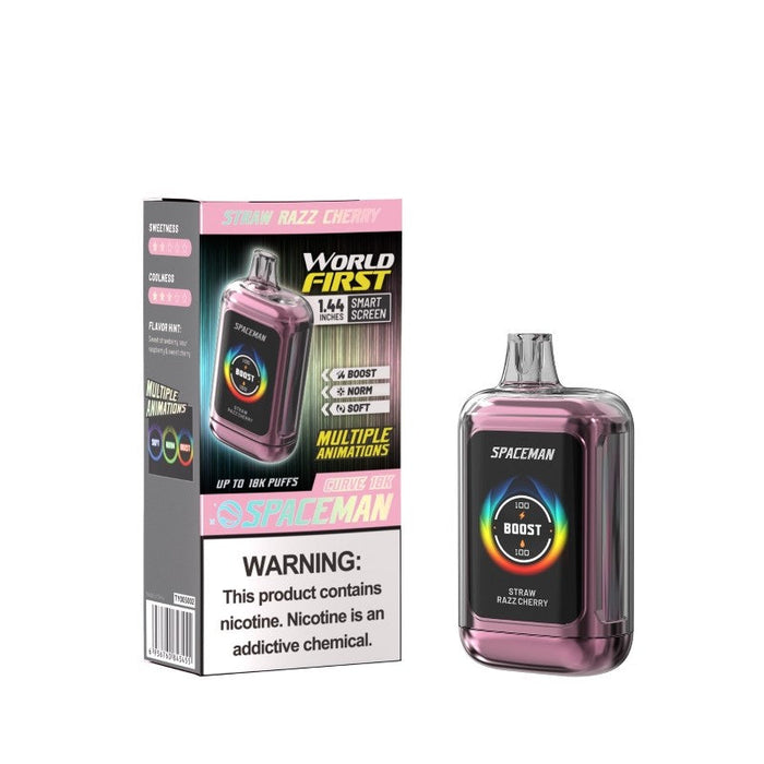 Spaceman Curve 18K Kit – A disposable vape with 18mL e-juice, dual mesh coils, and a rechargeable battery. Find the best at VapeNear.