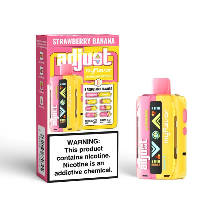 Stylish and portable Adjust MyFlavor 40000 disposable vape. Enjoy smooth hits and bold flavors at VapeNear online vape shop.