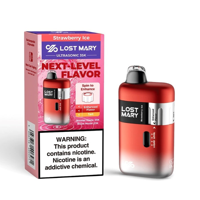 Lost Mary Ultrasonic 35K vape device with spinner control for flavor customization – Online vape deals