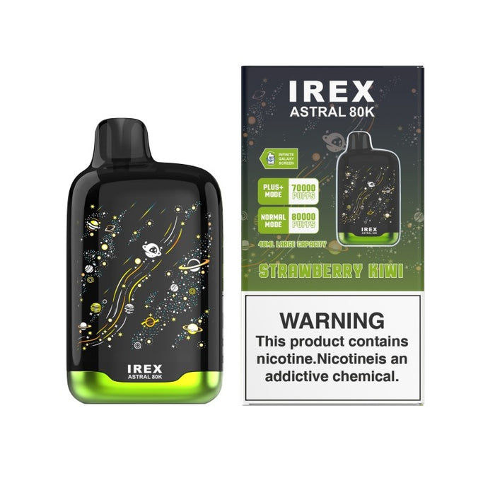 IREX Astral 80K Disposable Vape Kit with Long-Lasting 48ml E-Liquid and 5% Nicotine Strength