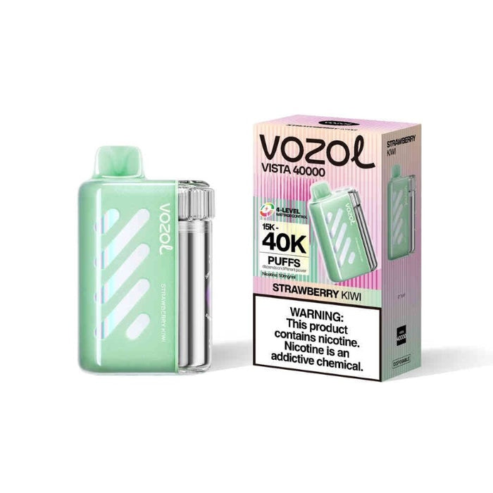 Full package of VOZOL Vista 40K disposable vape with 20ml pre-filled juice and 1000mAh battery available at VapeNearShop.
