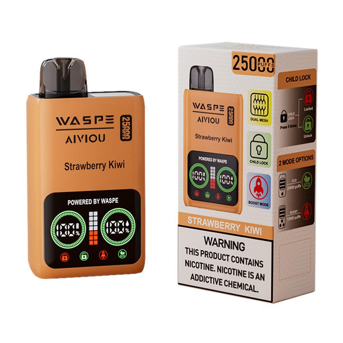 Waspe 25000 Disposable Vape with a high puff count and compact design, available at VapeNear.