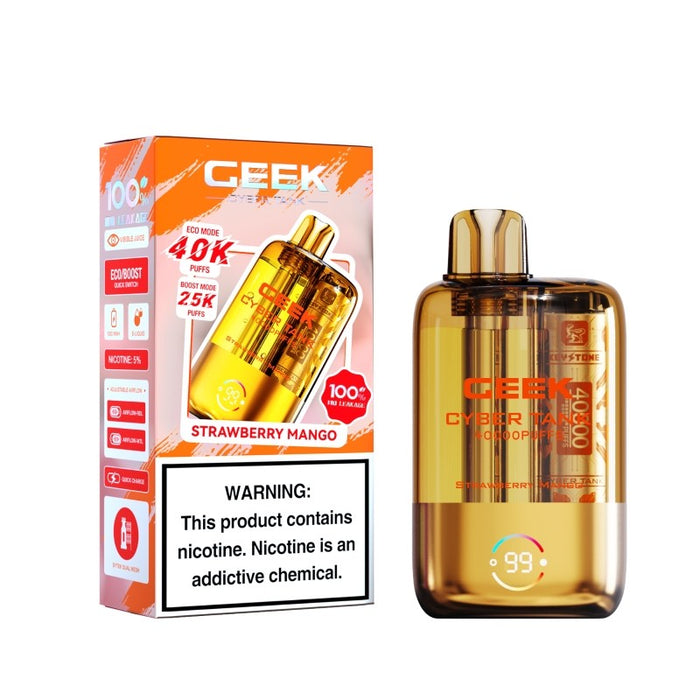 Ceek Cyber Visible Tank 40K e-cigarette with powerful rechargeable 1100mAh battery – Online vape deals