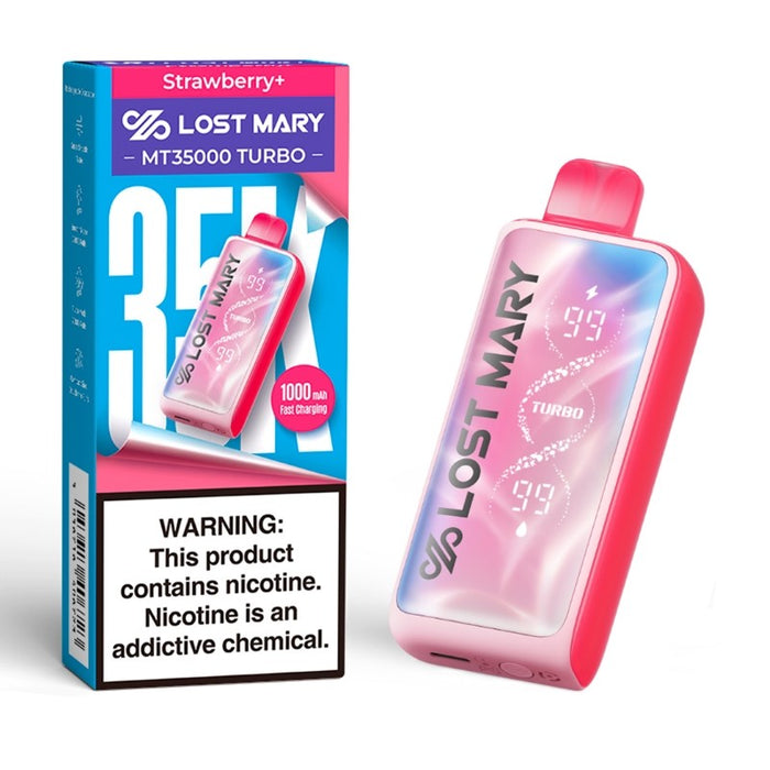 Dual-mode Lost Mary MT35000 Turbo Vape offering Turbo and Smooth Modes for customizable vaping experience