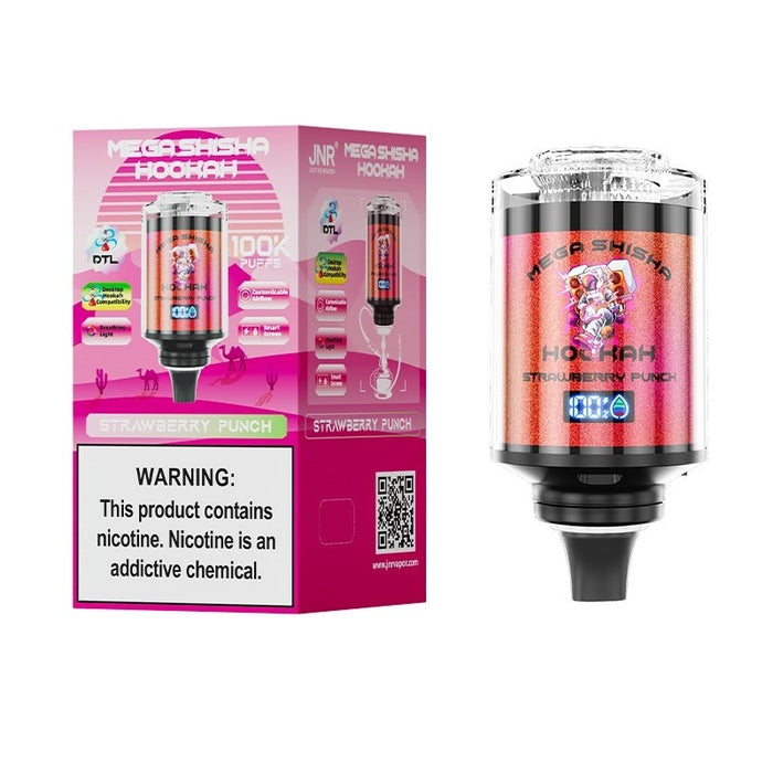 Buy JNR Mega Shisha Hookah 100K online at VapeNear – The ultimate hookah-inspired vape with bold flavors.