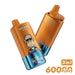 WASPE 60K disposable vape with 0.9ohm triple mesh coils for smooth flavor