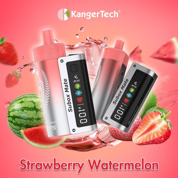 Kanger Subox Mate 50K disposable vape with digital display and triple vaping modes Eco, Normal, and Sports.