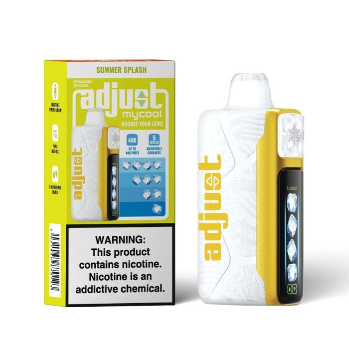 Lost Mary Adjust Mycool 40K Disposable Vape with a large digital screen for real-time data monitoring.