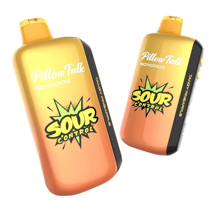 Powerful Pillow Talk Sour Control SC40000 disposable vape offering vibrant sour e-liquid flavors and consistent vapor production – buy online at VapeNear.