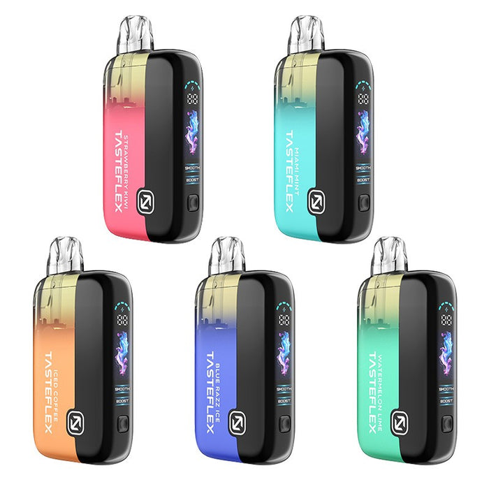 Tasteflex Ultralock 50K Disposable Vape with Flavor Lock technology and LED screen available at VapeNearShop