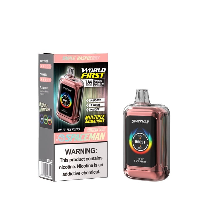 Spaceman Curve 18K Disposable – Enjoy 18,000 puffs, 5% nicotine strength, and a smooth MTL vaping experience. Shop at VapeNear.