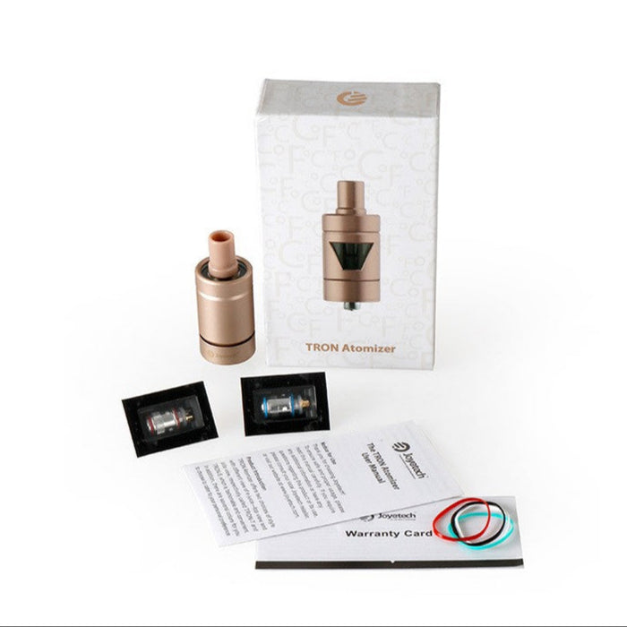 Premium Joyetech Tron-T Atomizer designed for top view and side view e-juice display.