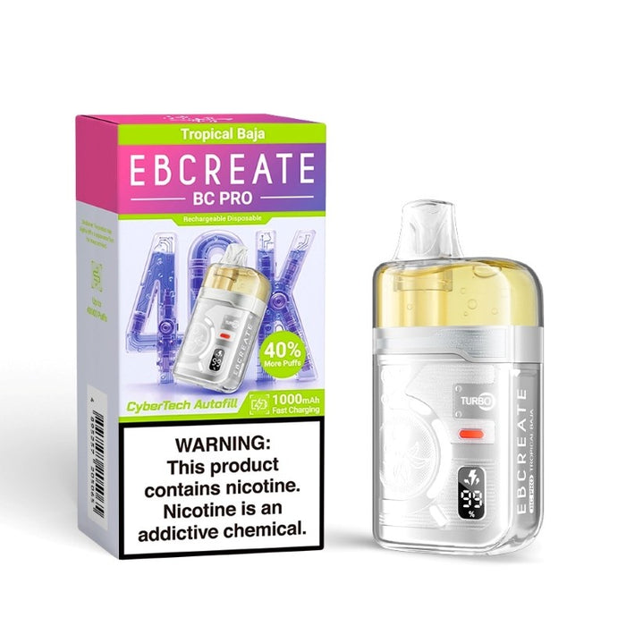 Premium EBCREATE BC Pro 40K vape with 5% nicotine strength for smooth flavor.