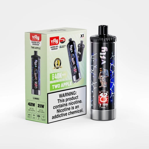 Buy VFLY Super DTL 40K vape with up to 40,000 puffs and 0.6% nicotine strength.