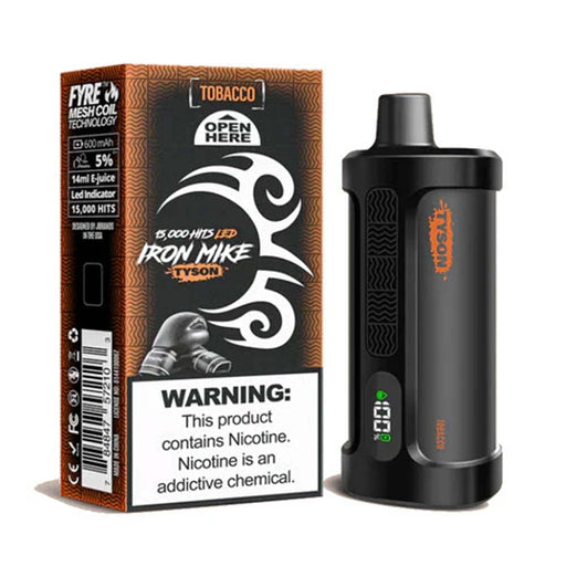 Tyson 2.0 Iron Mike Vape – 15,000 Puffs of Long-Lasting Power