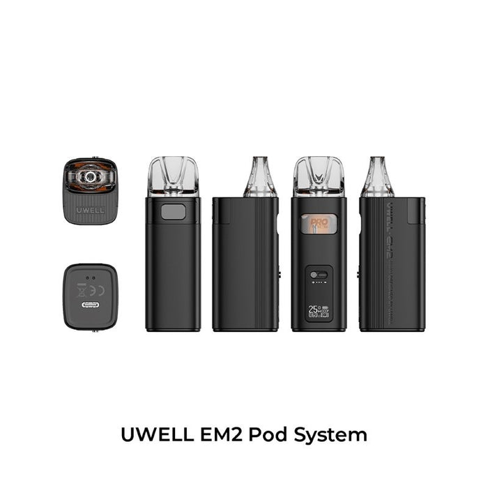 Buy Uwell EM2 Pod Kit online – best portable vape with screen display and puff counter