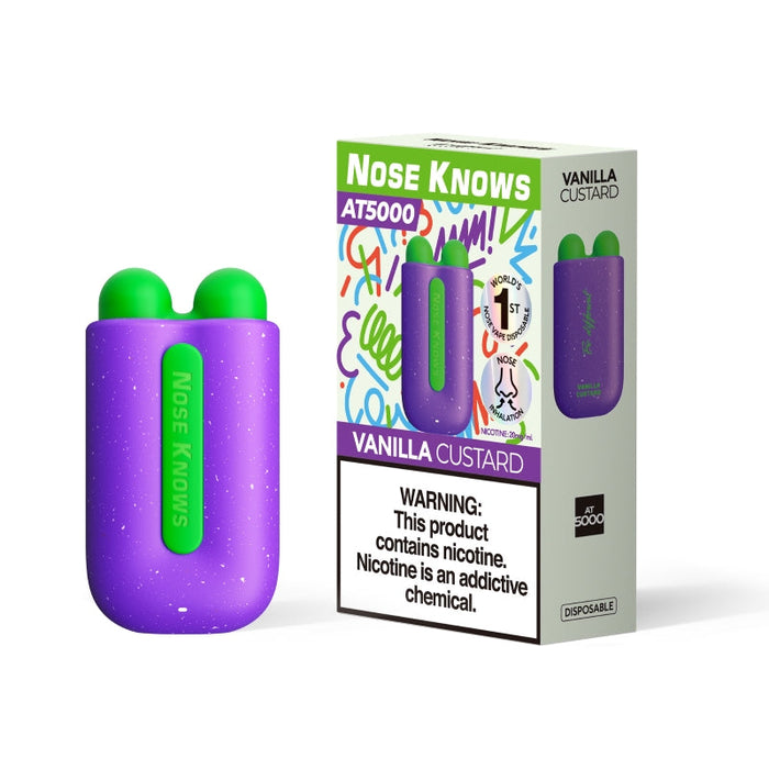 Shop the innovative Nose Knows AT5000 nasal inhalation vape with direct olfactory stimulation for intense flavors.