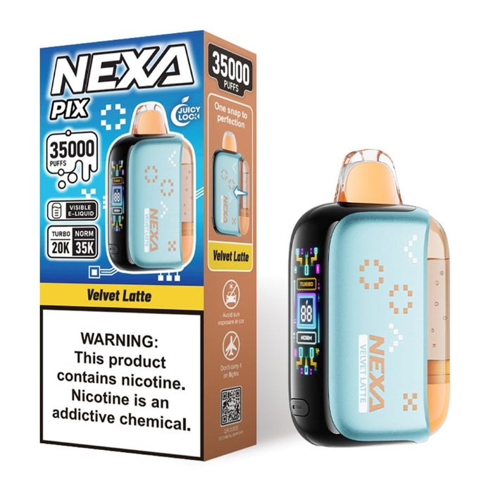 Frozen Banana NEXA PIX turbo mode disposable vape with cool banana taste
