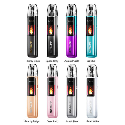 Portable VOOPOO Argus G2 Vape Kit with 30W output and 3ml juice capacity
