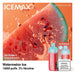 Icemax 12K disposable vape with Sour Guava Ice flavor and Banana Freeze option for diverse taste.
