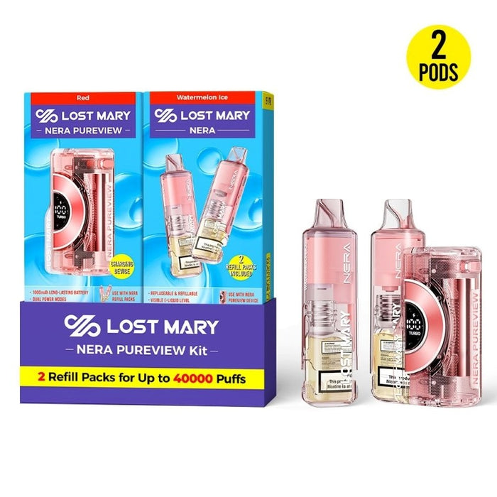 Lost Mary Nera Pureview 40K rechargeable disposable vape with stylish design