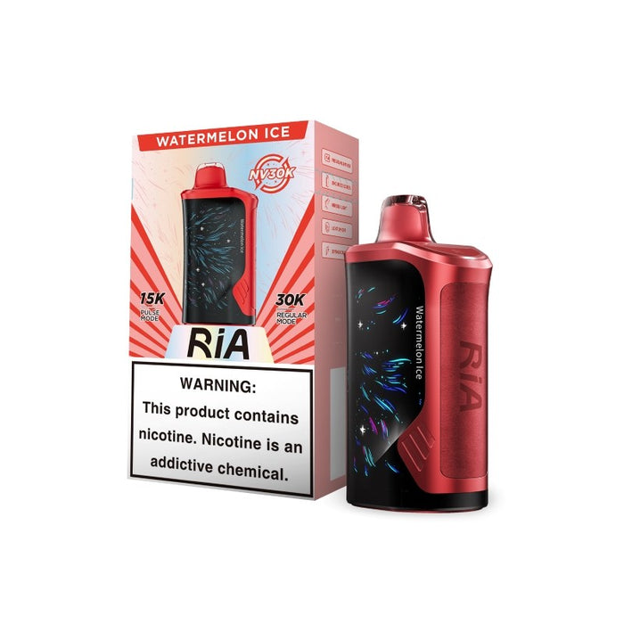 Rechargeable RIA NV30000 vape with a large e-liquid capacity, perfect for extended vaping sessions at VapeNear.