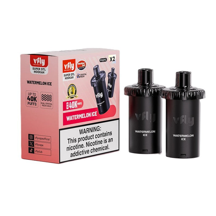 Strawberry Kiwi VFLY Super DTL 40K Replacement Pod for fruity DTL vape sessions.