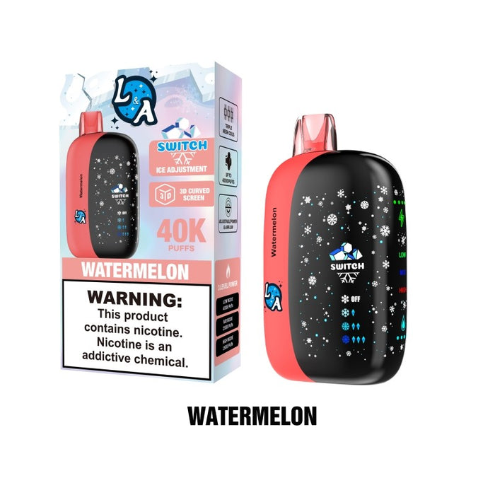 L&A Switch 40000 – Advanced features, bold flavors, and 40k puffs in one compact device.