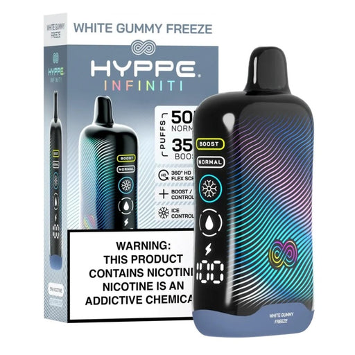 Buy Hyppe Infiniti 50K vape with 50000 puffs and Boost Mode for enhanced flavor.