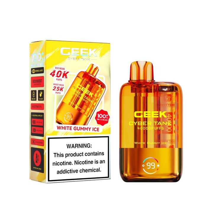 Transparent tank Ceek Cyber Visible 40K disposable pod with dual mesh coils – Online vape deals