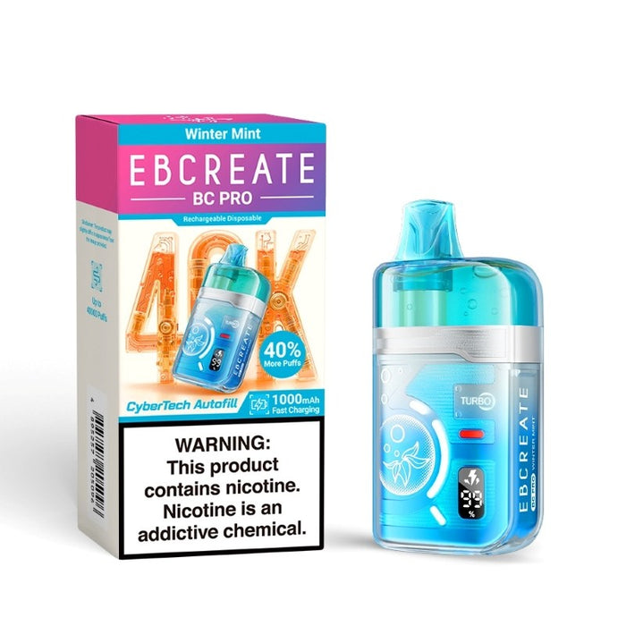 EBCREATE BC Pro 40K disposable vape kit for long-lasting vaping sessions.