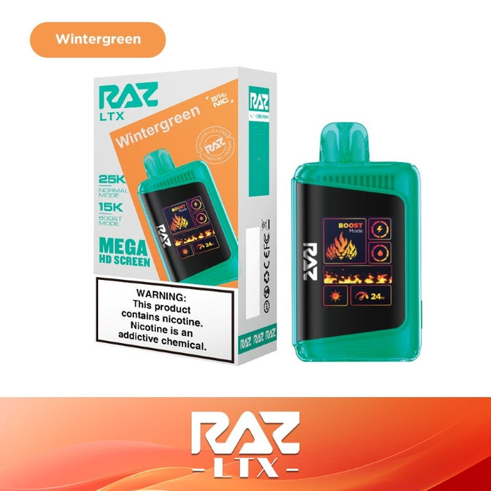 RAZ LTX 25K Disposable Vape with a powerful 800mAh battery for reliable performance